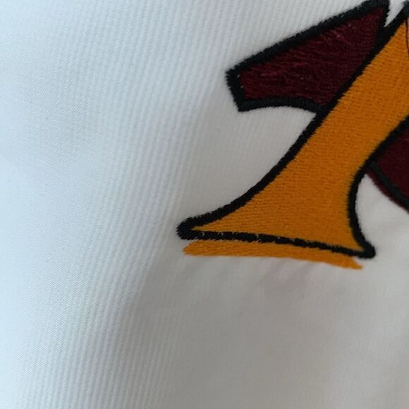 White Arizona State embroidered windbreaker Mens Large quarter zip coat jacket - Picture 6 of 9